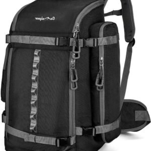 Skibottentas Rugzak - Wintersport Tas - Reizen en Opslag - Waterdicht Nylon Materiaal - 65 Liter - Zwart