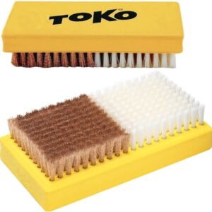 Skibristel Combi Nylon Koper voor Onderhoud en Waxen