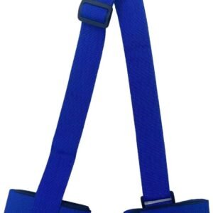 Skidraagriem - Skistok houder - Wintersport vervoer - Verstelbare lengte - 65-120 cm - Blauw
