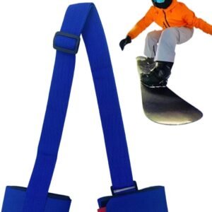 Skidrager Riem - Draagriem Ski - Veilig Vervoer - Verstelbaar Ontwerp - 115 cm - Zwart