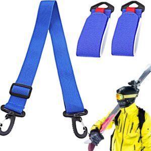 Skidragergordel - Skihouder Riem - Veilig Transport - Verstelbaar Ontwerp - 65-119 cm - Blauw