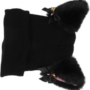 Skihelm Cover - Decoratieve Hoes - Winter Sport - Wasbaar En Herbruikbaar - 33x17cm - Zwart