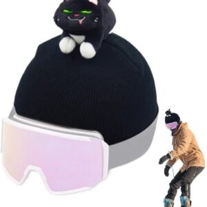 Skihelmhoes - Helm Cover - Wintersport Bescherming - Elastisch Universeel Pasvorm - 30 x 15 cm - Zwart