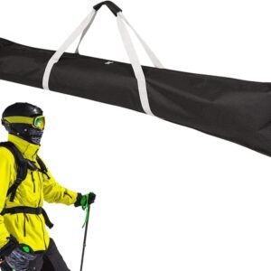 Skireistas - Snowboardtas - Wintersport vervoer - Waterdichte coating - 185 cm - Zwart