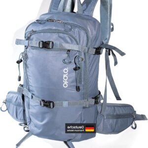 Skirugzak - Wandelrugzak drinkrugzak - Skiuitrusting vervoeren - Geïntegreerd helmnet - 20 liter - Zwart