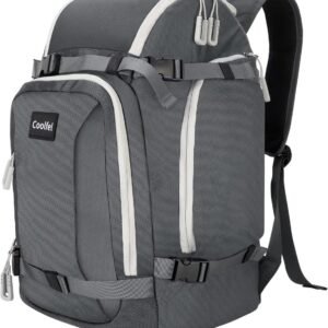 Skischoen Rugzak 50L met Helmvak - Skitas voor Skischoenen, Schaatsen en Snowboard Gear