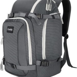 Skischoen Rugzak 50L met Helmvak - Skitas voor Skischoenen, Schaatsen en Snowboard Gear