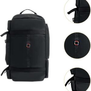 Skischoen Rugzak - Sporttas Buiten - Wintersport Uitrusting - Waterdicht Oxford Materiaal - 60x34x27 cm - Zwart