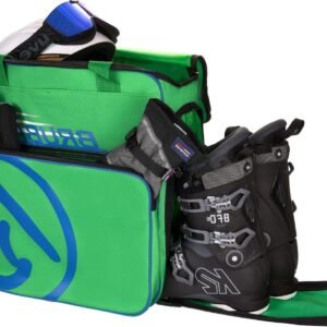 Skischoen Tas - Helm Rugzak - Winter Sport - Waterafstotend Compartiment - 44 x 41 x 24 cm - Groen Blauw