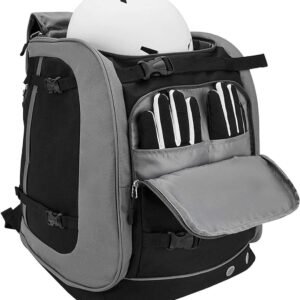 Skischoen Tas - Outdoor Rugzak - Winter Sport - Waterdichte Opslag - 65 Liter Capaciteit - Zwart