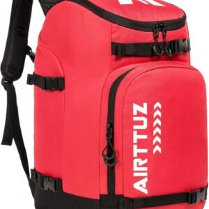 Skischoen Tas - Schoen Rugzak - Winter Sport - Waterdicht Duurzaam Materiaal - 50L Capaciteit - Rood