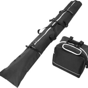Skischoen Tassen Set - Wintersport Bagage - Veilig Vervoer - Waterdicht Oxford Materiaal - Ruime Opbergruimte - Zwart