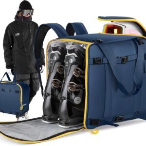 Skischoenentas - Skirugzak - Wintersport Gear - Grote Capaciteit 55L - Schoenmaat 48 - Blauw