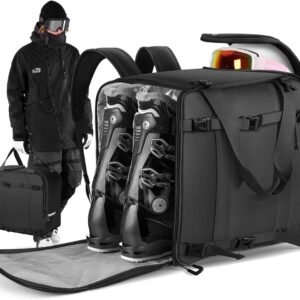 Skischoenentas - Skirugzak - Wintersport Gear - Grote Capaciteit 55L - Schoenmaat 48 - Zwart