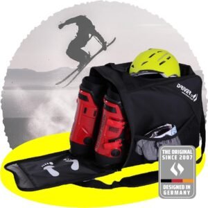 Skischoenentas met Helmvak en Ruimte voor Snowboard/Skiboots