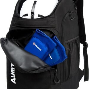 Skischoenentas met helmvak en rugzakriemen - waterdicht polyester - ruime opbergmogelijkheden voor skischoenen of snowboardschoenen