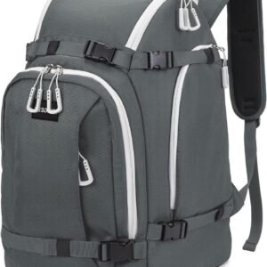 Skischoentas, 50 liter skischoenen, reisrugzak voor skihelm, bril, handschoenen, ski's, snowboard en accessoires, waterdichte gewatteerde skischoentas, rugzak voor heren, vrouwen en jongeren