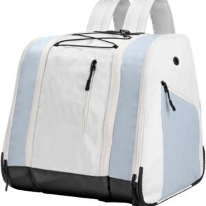 Skischoentas - Grote rugzak - Wintersport uitrusting - Apart schoenencompartiment - 38 liter - Wit