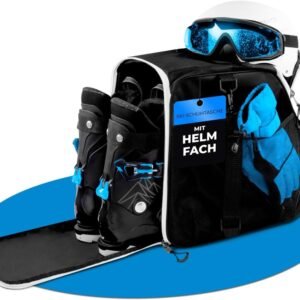 Skischoentas Kinderen - Skiuitrusting Tas - Wintersport Transport - Met Helmcompartiment - 40 Liter Inhoud