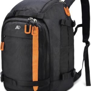 Skischoentas Rugzak - Reistas Wintersport - Transport Skiuitrusting - 50 Liter Grote Capaciteit - Maat 30.5 - Zwart