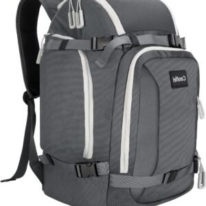 Skischoentas - Skirugzak - Wintersport Gear - Grote Capaciteit - 50 Liter - Grijs