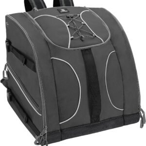 Skischoentas - Skischoenrugzak Ski - Wintersport Transport - Waterdichte Antislip Bodem - 55 Liter - Grijs