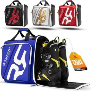 Skischoentas met helmvak - Skilaarzentas - Wintersport Gear - Waterafstotend - 49 Liter - Blauw