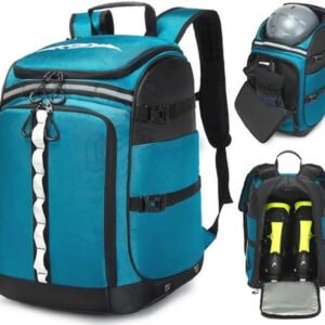 Skischoentas met helmvak en 50 liter capaciteit - ideale tas voor ski- en schaatsuitrusting