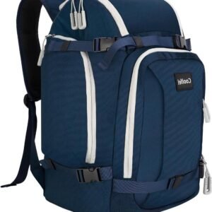 Skischoentas met helmvak en rugzakriemen, 50 liter, skirugzak met helmtas, skischoenrugzak, ski-tas voor skilaarzen, schaatsen, inline skates, snowboarden
