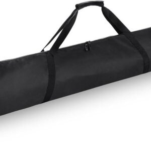 Skitas Rugzak - Skihoes Stokken - Wintersport Transport - Robuust PVC-coating - 190 cm Lengte - Zwart