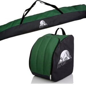 Skitas en Skischoenenrugzak Set - Waterdicht en Ruim voor 160 cm of 180 cm Skis