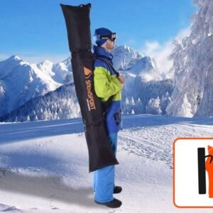 Skitas met Rugzakfunctie - Skihoes Skivervoer - Wintersport Transport - 5-in-1 Functionaliteit - 160 cm - Zwart