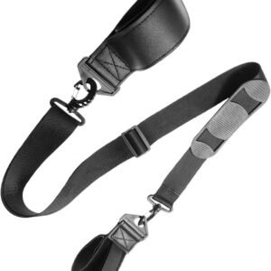 Skitrager - Ski riem - Reizen met ski's - Comfortabele schouderband - 120 cm - Zwart