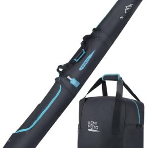 Skiuitrusting Tas - Skischoenentas Combo - Wintersporter - Ski's tot 200cm - 25 Liter - Zwart