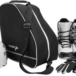 Skiuitrusting Tas - Wintersport Bagage - Veilige Opslag - Sterke Oxford Constructie - 45 x 44 x 24 cm - Zwart