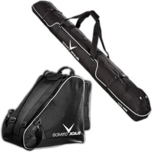 Skiuitrusting Tas - Wintersport Set - Veilig Vervoeren - Ruime Capaciteit - 50 Liter - Zwart