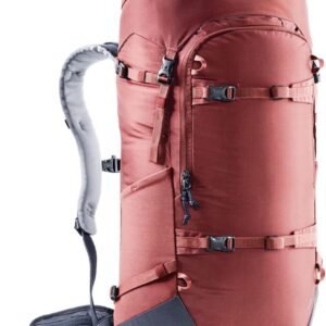 Sneeuwschoenrugzak - Wintersport tas - Toerskiën - Toegang op de rug - 34 Liter - Rood-zwart