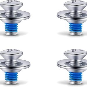 Snowboard Binding Schroefset - Snowboard Schroeven - Snowboard Onderhoud - Roestvrij Staal - 16 Stuks - Zilver Blauw