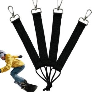 Snowboard Koord Set - Binding Riemen - Outdoor Wintersport - Duurzame Nylon Constructie - 4 stuks - Assorti