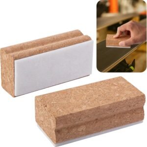 Snowboard Polijstkurken - Finishkurk Vilt - Ski Onderhoud - Natuurkurk Materiaal - 10 x 5 cm