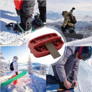 Snowboard Randslijper - Schaats Slijper - Wintersport Onderhoud - Geïntegreerde Vijl - 149 x 94 x 57 cm - Rood
