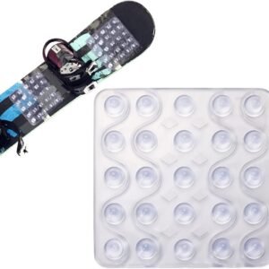 Snowboard Stomp Pad - Antislip Grip - Veilige Stance - Transparant Ontwerp - 12.7x12.3x2cm - Doorzichtig