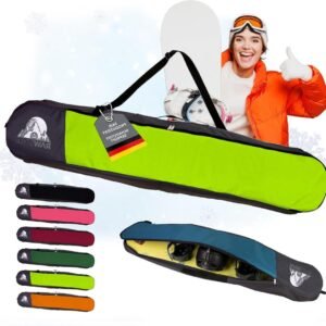 Snowboard Tas - Board Bag Rugzak - Wintersport Transport - Waterdicht Cordura Materiaal - 170 cm - Lichtgroen