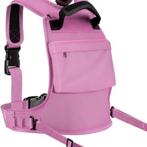 Snowboard Trainingsharnas - Ski Riemen - Veilige Wintersport - Met Rugzak - 40 x 30 cm - Blauw Roze