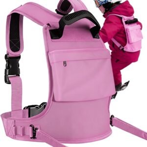 Snowboard Trainingsharnas - Wintersport Riemen - Leren Snowboarden - Gecontroleerde Beweging - 40 x 30 cm - Blauw Roze