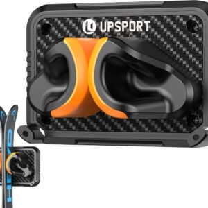 Snowboard Wandhouder - Ski Opslag - Ruimte Besparen - Verstelbare Haken - 10.5 x 20 x 14 cm - Oranje Zwart