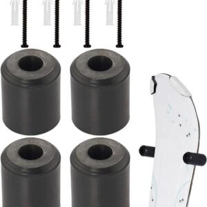 Snowboard Wandsteun - Board Hanger - Veilige Opslag - Sterke Rubber Grip - 3 x 22 cm - Meerkleurig