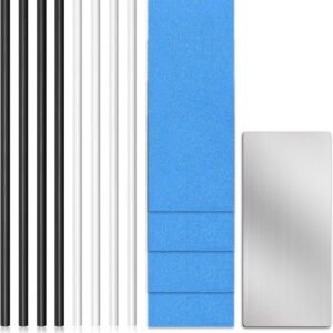Snowboard reparatieset - Ski onderhoud - Wintersport reparatie - Complete P-Tex kit - 8 P-Tex sticks - Zwart wit