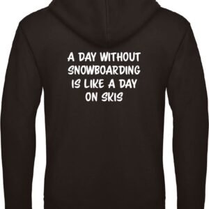 Snowboarding wintersport hoodie zwart XL - soBAD. | Foute apres ski outfit | kleding | verkleedkleren | wintersporttruien | wintersport dames en heren | Snowboarding