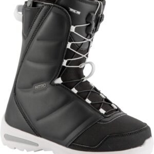 Snowboardlaarzen Dames Comfortabel Warm Snel Veteren - Zwart Roze